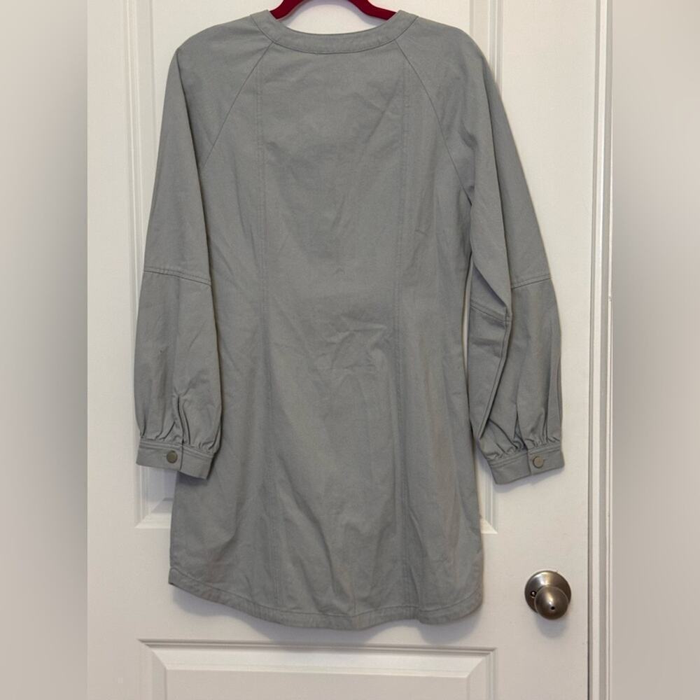 Sage Women's Soft Gray Button-Up Dress - Picture 2 of 2
